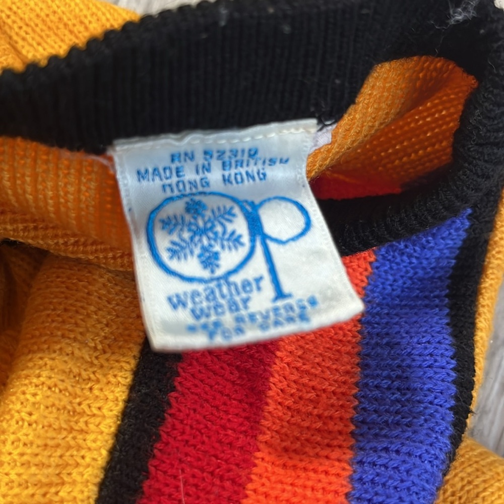 Vintage Ocean Pacific Pullover Stripe Design Sweater Size‎ L